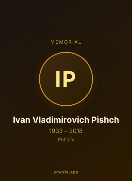 Memorial portrait of Ivan Vladimirovich Pishch
