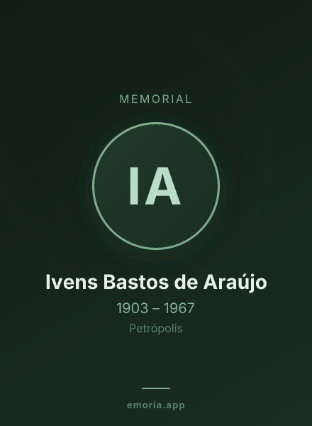 Memorial portrait of Ivens Bastos de Araújo
