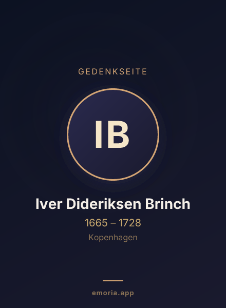 Gedenkportrait von Iver Dideriksen Brinch