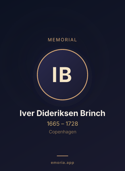 Memorial portrait of Iver Dideriksen Brinch
