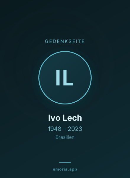 Gedenkportrait von Ivo Lech