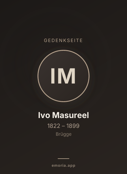 Gedenkportrait von Ivo Masureel