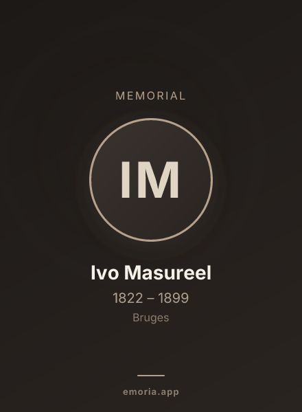 Memorial portrait of Ivo Masureel