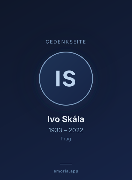 Gedenkportrait von Ivo Skála