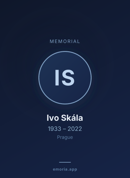 Memorial portrait of Ivo Skála