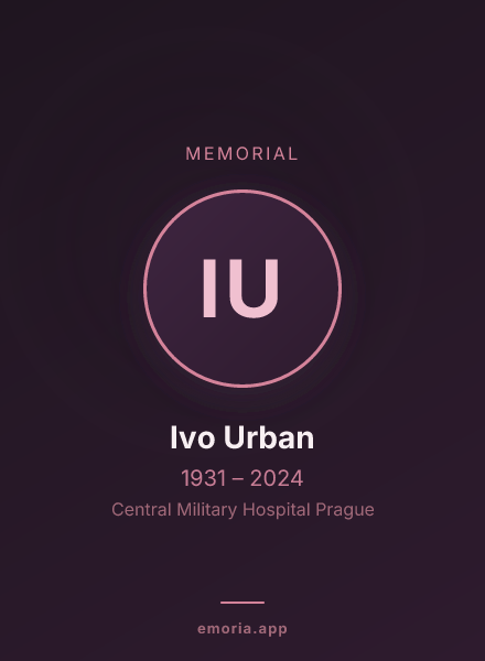 Memorial portrait of Ivo Urban