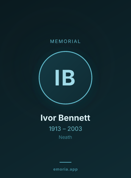 Memorial portrait of Ivor Bennett