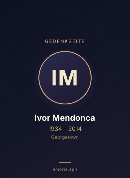 Gedenkportrait von Ivor Mendonca