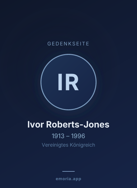 Gedenkportrait von Ivor Roberts-Jones