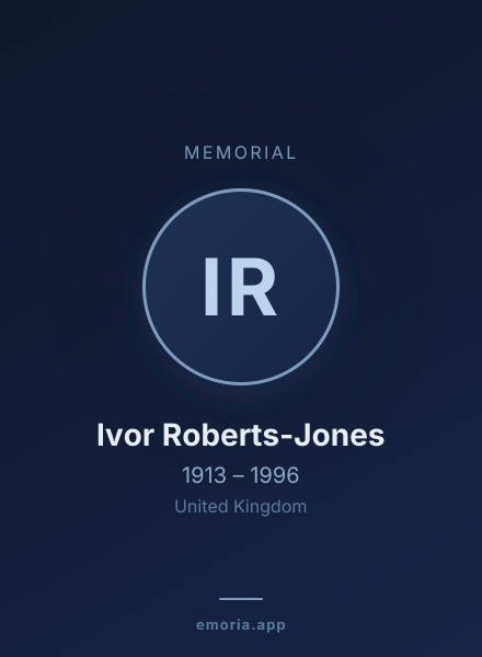 Memorial portrait of Ivor Roberts-Jones
