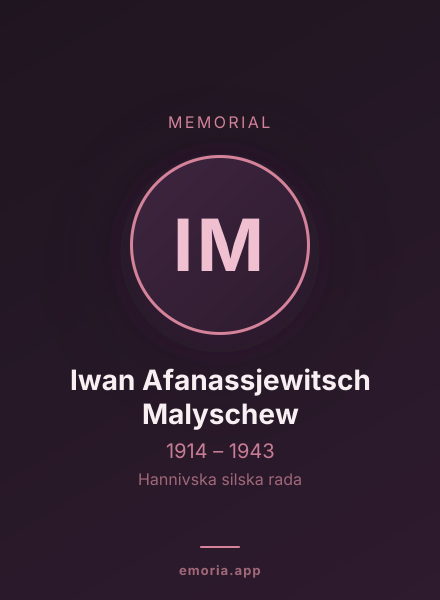 Memorial portrait of Iwan Afanassjewitsch Malyschew