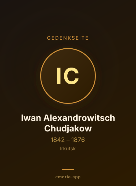 Gedenkportrait von Iwan Alexandrowitsch Chudjakow
