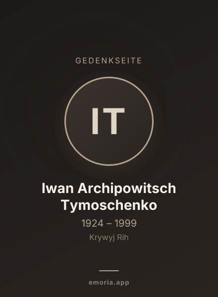 Gedenkportrait von Iwan Archipowitsch Tymoschenko