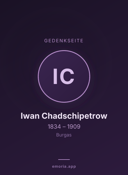 Gedenkportrait von Iwan Chadschipetrow