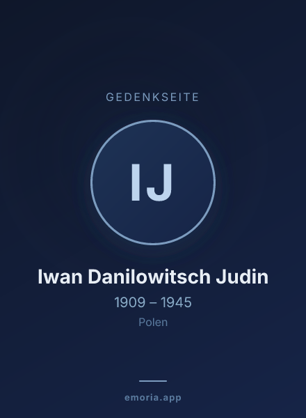 Gedenkportrait von Iwan Danilowitsch Judin