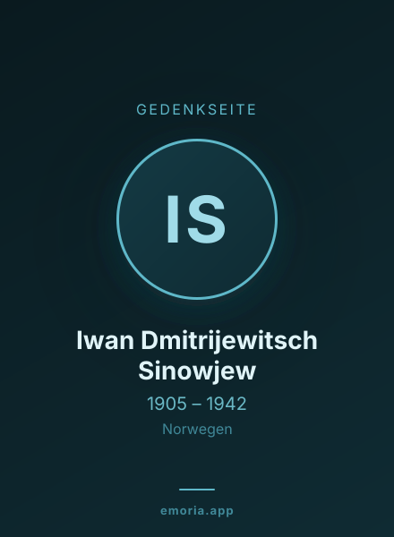 Gedenkportrait von Iwan Dmitrijewitsch Sinowjew