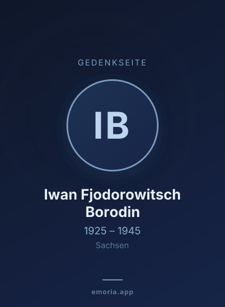 Gedenkportrait von Iwan Fjodorowitsch Borodin