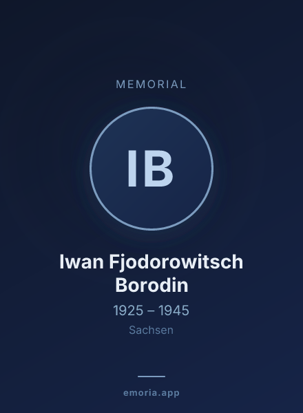 Memorial portrait of Iwan Fjodorowitsch Borodin