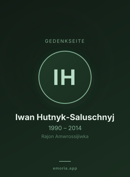 Gedenkportrait von Iwan Hutnyk-Saluschnyj