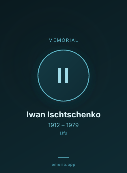 Memorial portrait of Iwan Ischtschenko