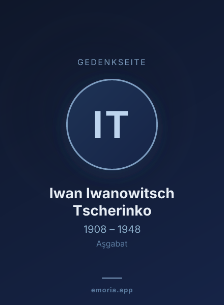 Gedenkportrait von Iwan Iwanowitsch Tscherinko