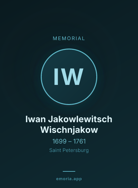 Memorial portrait of Iwan Jakowlewitsch Wischnjakow