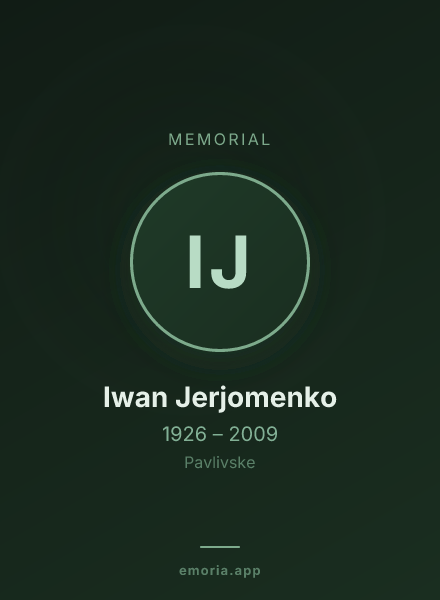 Memorial portrait of Iwan Jerjomenko