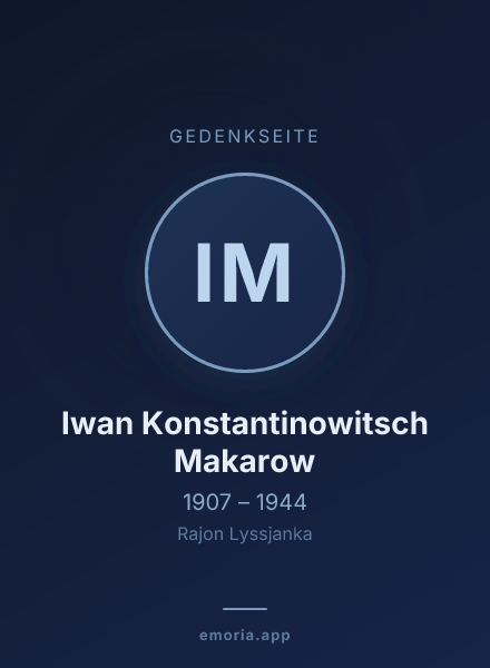 Gedenkportrait von Iwan Konstantinowitsch Makarow