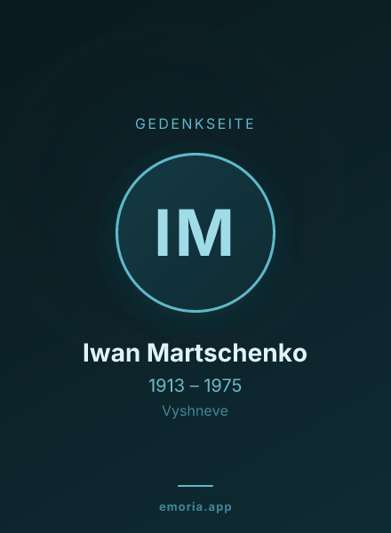 Gedenkportrait von Iwan Martschenko