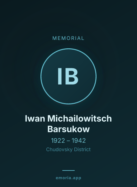 Memorial portrait of Iwan Michailowitsch Barsukow
