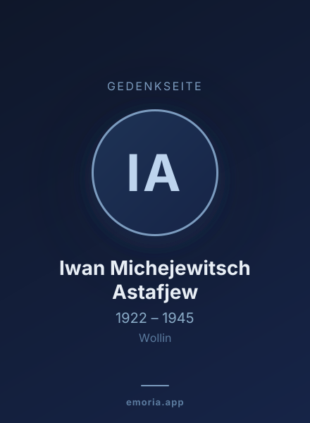 Gedenkportrait von Iwan Michejewitsch Astafjew
