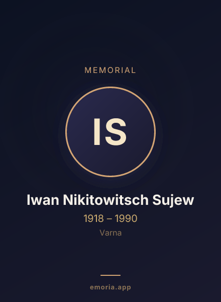 Memorial portrait of Iwan Nikitowitsch Sujew