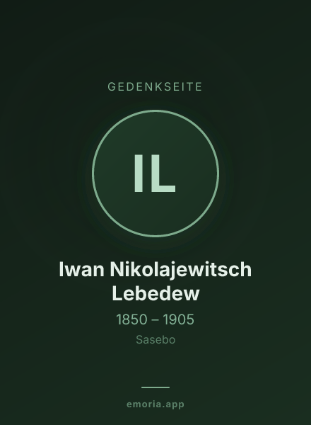 Gedenkportrait von Iwan Nikolajewitsch Lebedew