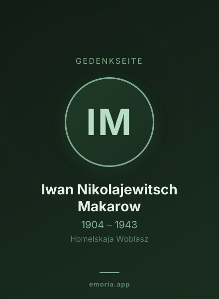 Gedenkportrait von Iwan Nikolajewitsch Makarow