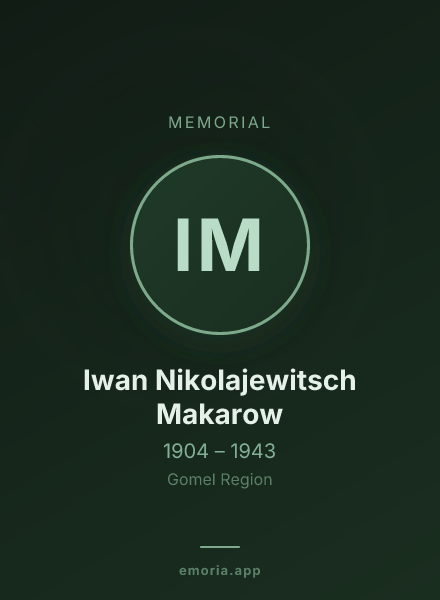 Memorial portrait of Iwan Nikolajewitsch Makarow