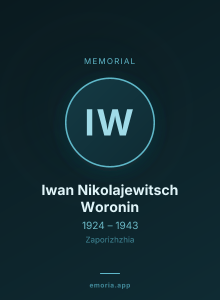 Memorial portrait of Iwan Nikolajewitsch Woronin