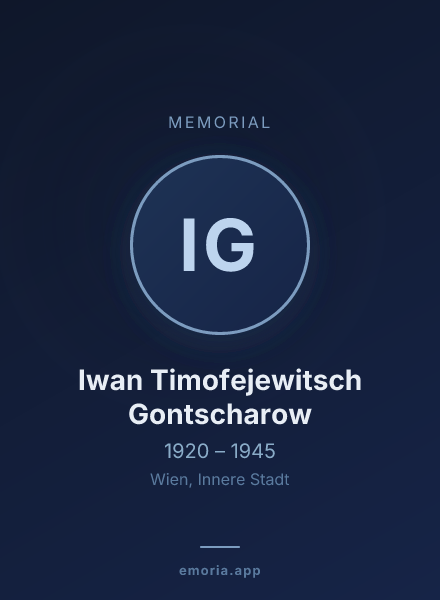Memorial portrait of Iwan Timofejewitsch Gontscharow