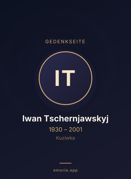 Gedenkportrait von Iwan Tschernjawskyj