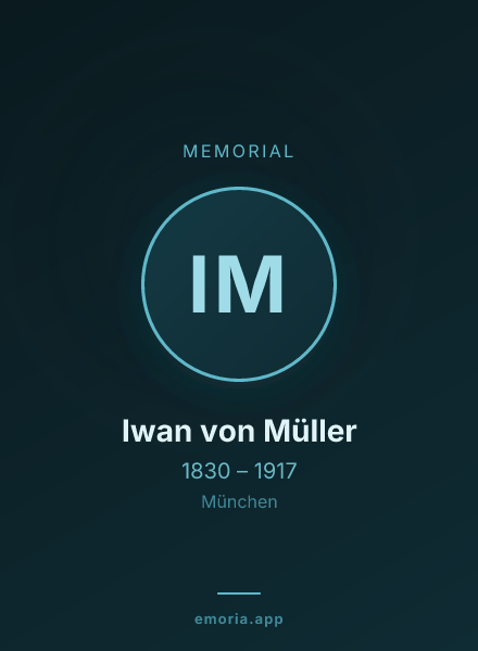 Memorial portrait of Iwan von Müller