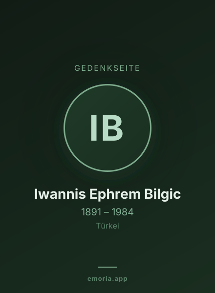 Gedenkportrait von Iwannis Ephrem Bilgic