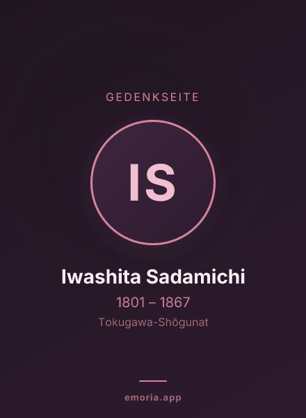 Gedenkportrait von Iwashita Sadamichi