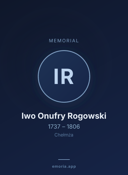 Memorial portrait of Iwo Onufry Rogowski