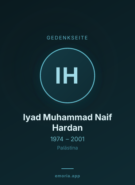 Gedenkportrait von Iyad Muhammad Naif Hardan