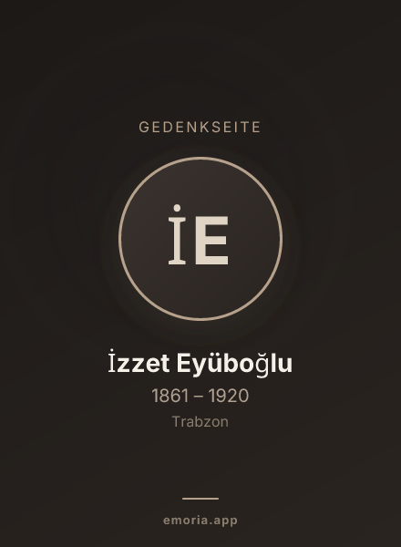Gedenkportrait von İzzet Eyüboğlu