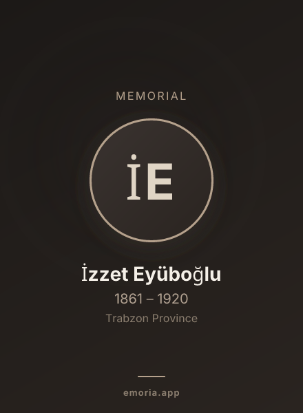 Memorial portrait of İzzet Eyüboğlu