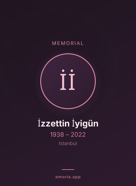 Memorial portrait of İzzettin İyigün