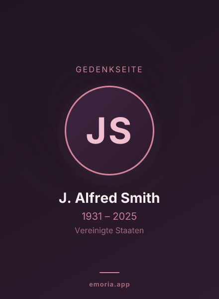 Gedenkportrait von J. Alfred Smith