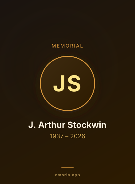 Memorial portrait of J. Arthur Stockwin