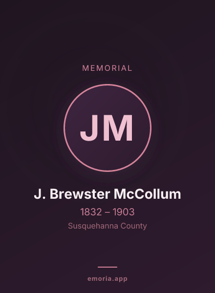 Memorial portrait of J. Brewster McCollum