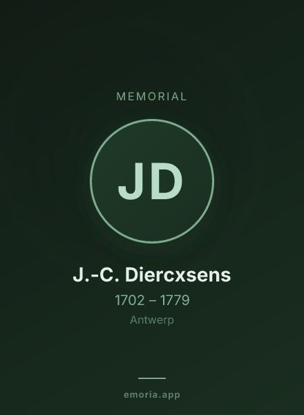 Memorial portrait of J.-C. Diercxsens